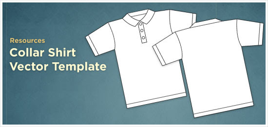 blank white shirt template. white and lack polo shirt