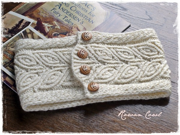 ネックウォーマー Rowan Cowl ラベリーより 棒針編み