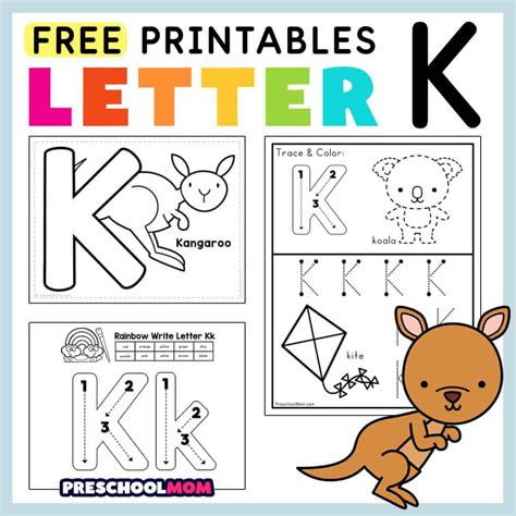  free letter k worksheets for preschool kindergarten kids