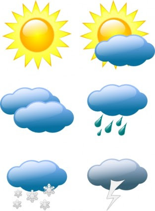 Cuaca Simbol Clip Art-vektor Clip Art-vektor Gratis ...