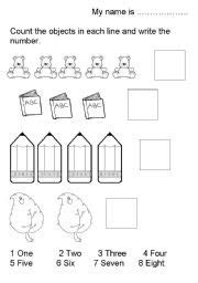  13 best images of number quantity matching worksheets matching