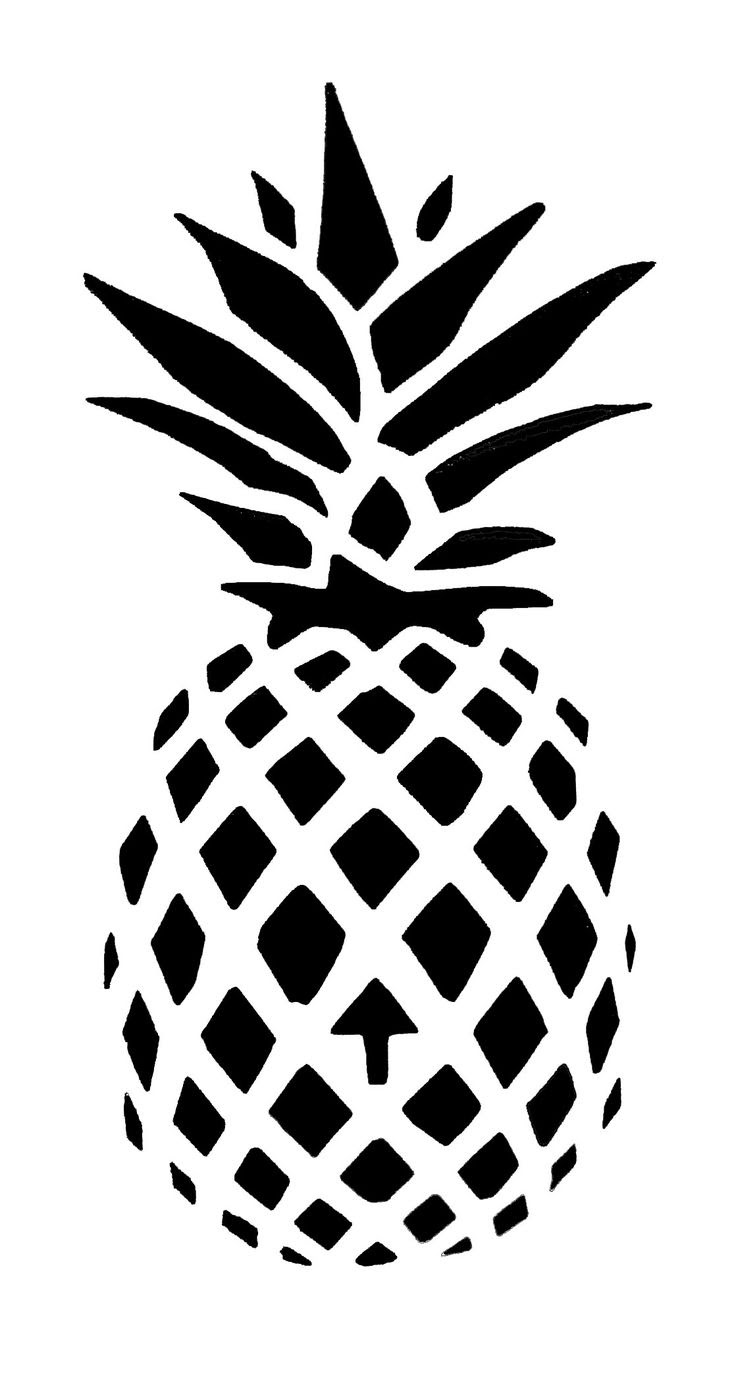 Download Pineapple Silhouette At Getdrawings Free Download