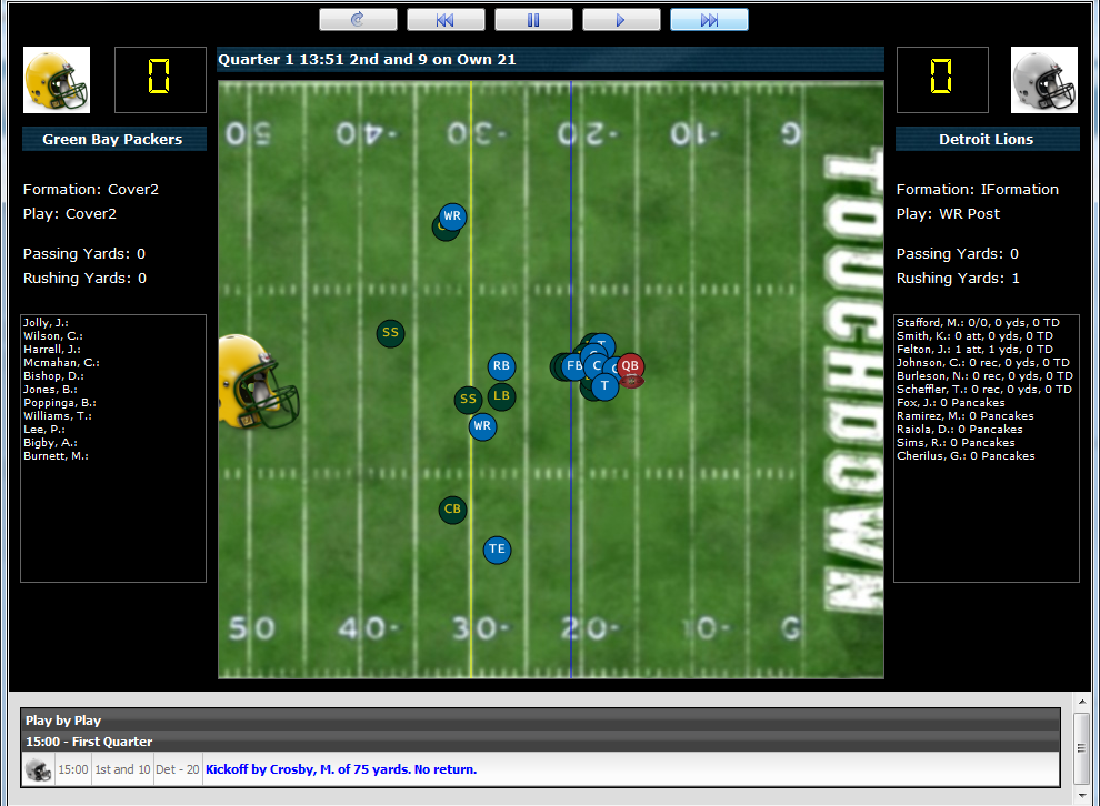 Pro Football Simulator PFS (PC) - Sports Manager Video Games