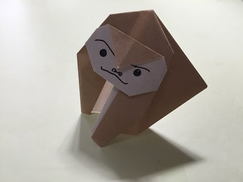 折り紙 ゴリラの折り方