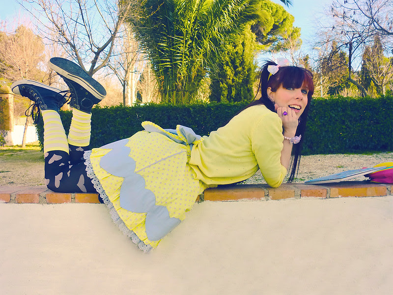 Angelic Pretty Colourful Hearts Skirt