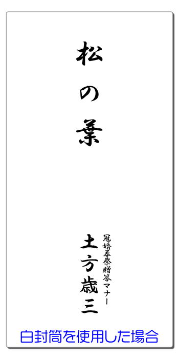 一般的な熨斗 水引 祝儀袋 表書きマナー