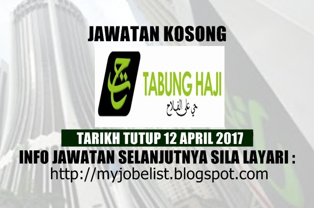  Kosong di Lembaga Tabung Haji (TH) April 2017