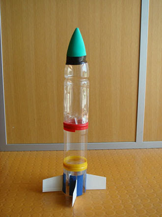 落下傘付き水ロケットを作ろう 香風の手作り千両