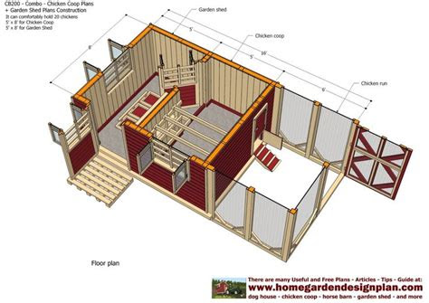 home garden plans cb combo plans chicken coop