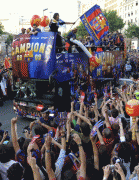FC Barcelona's Champions League Celebration in Nou Camp