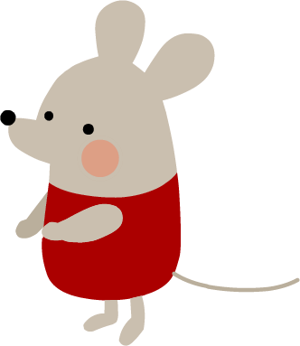 ねずみのイラスト 無料イラストフリー素材 可愛いネズミ2