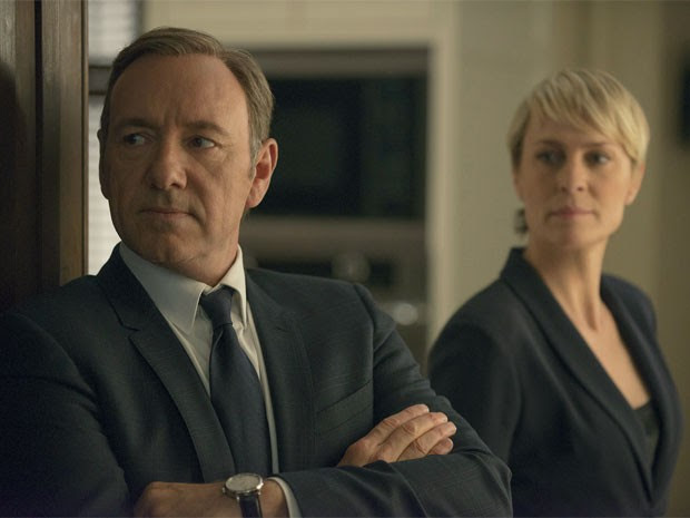 Kevin Spacey e Robin Wright em cena da segunda temporada de 'House of cards'