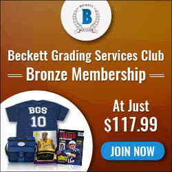 Beckett Grading Services Club Bronze Membership