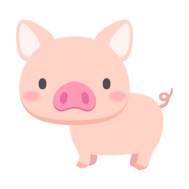 豚の無料ベクターイラスト素材 Picaboo ピカブー 無料ベクターイラスト素材