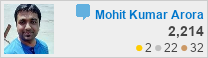 profile for Mohit Kumar Arora at Stack Overflow, Q&A for professional and enthusiast programmers