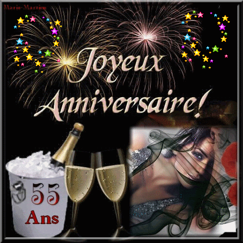 Gifs Animes Anniversaire Personnalises Avec Age 25 35 45 55 65 70 75 85 90 95 Ans Photos Leblog De Marie Martine