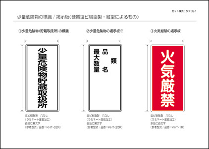 少量危険物貯蔵取扱所 標識と掲示板 Pdf資料