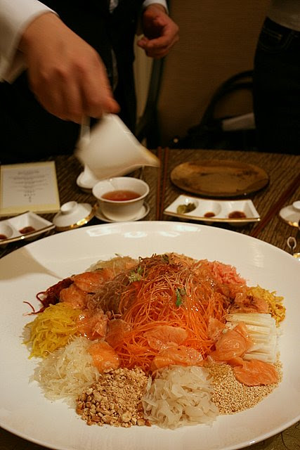 Lo-hei is apparently a custom from Shunde?