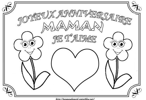 Coloriage4 Coloriage Bon Anniversaire Maman