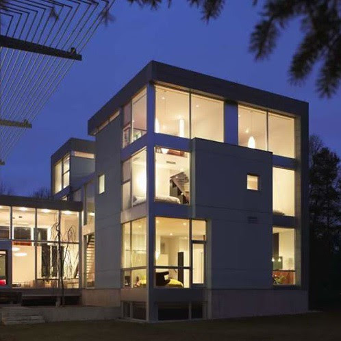 Piano-Curved Zinc And Glass Outside Wall, Clerestory Windows And Loft-Style Windows Thru-Out, 3 Distinct Components; Entry Pavilion, Family Tower And Public Wing; Central Courtyard; Basketball Court-combined-Theatre Room