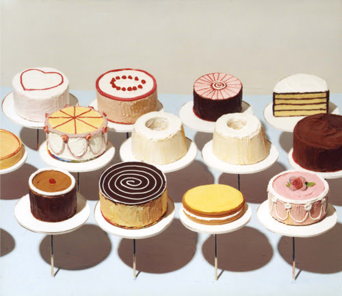 “cakes” by wayne thiebaud,