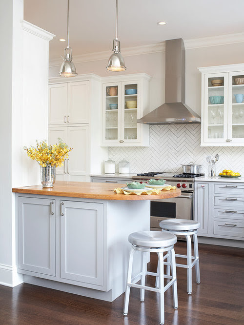 Herringbone Backsplash Home Design Ideas  Pictures 