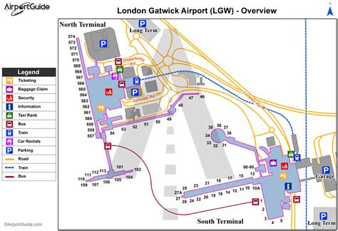 Gatwick Airport Terminals Map