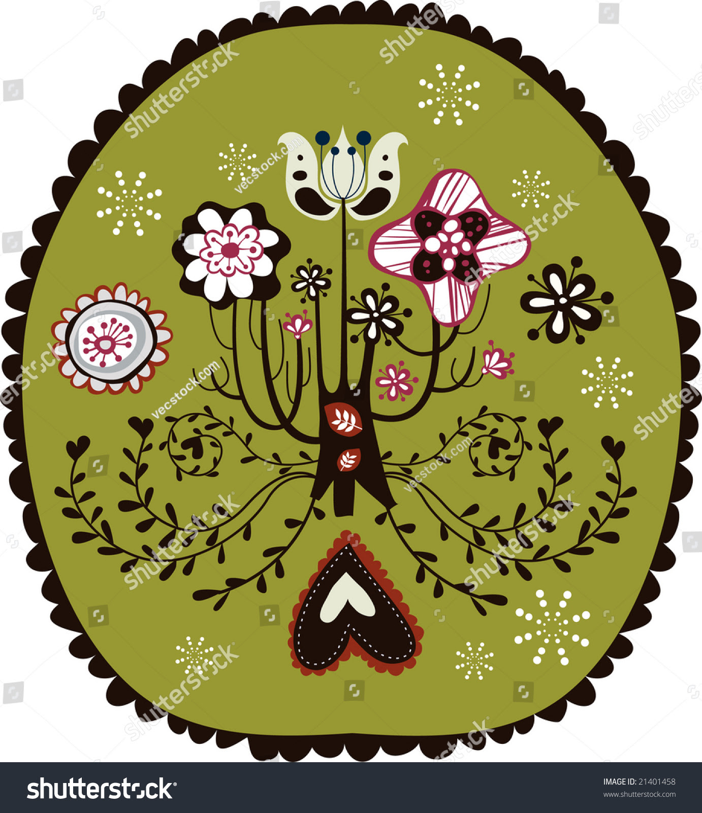 Download Cool Vintage Wallpaper Stock Vector Illustration 21401458 ...