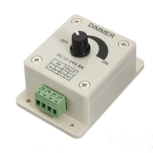 [Free Shipping]//Brightness Adjustable LED Light Dimmer Controller Control 12 V 8 A LED Light Dimmer Brightness Adjustable Control Controller 12 V 8 A