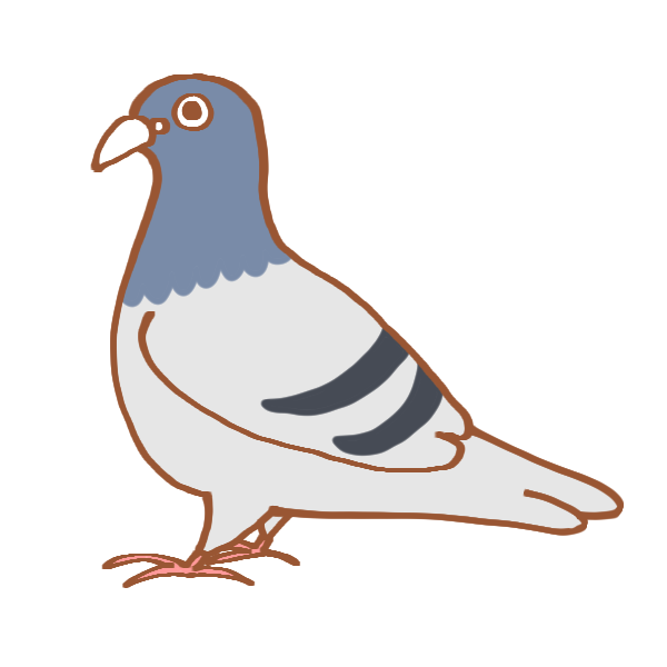 鳩のイラスト かわいいフリー素材が無料のイラストレイン