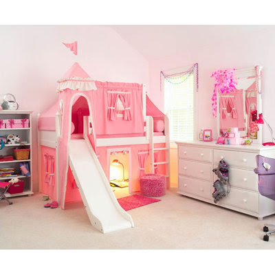 Twin Low Loft Castle Bed