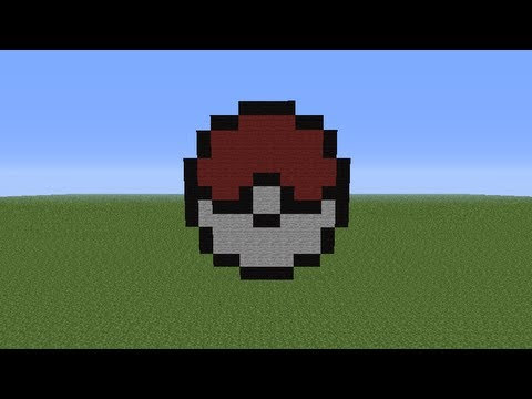 Minecraft - Pokemon ball, Pixel art  SpeedBuild  - YouTube Pixel art pokemon à télécharger gratuitement :
