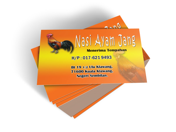 Kad Perniagaan Nasi Ayam Jang - Ezprint