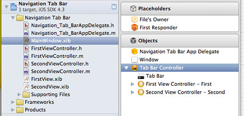 2. Select Tab Bar