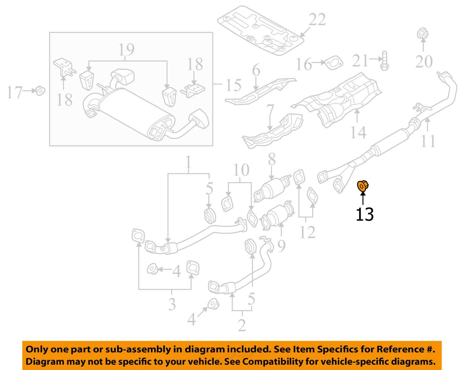 HYUNDAI OEM 10-16 Genesis Coupe 3.8L-V6 Exhaust-Front Pipe ...
