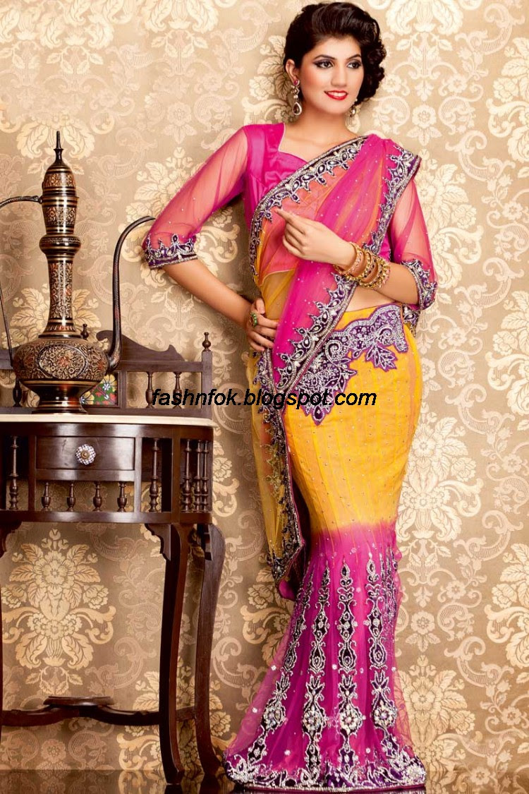 Bridal-Wedding-Wear-Sari-Lehenga-Choli-Latest-Brides-Outfit-for-Girls-Women-2013-14