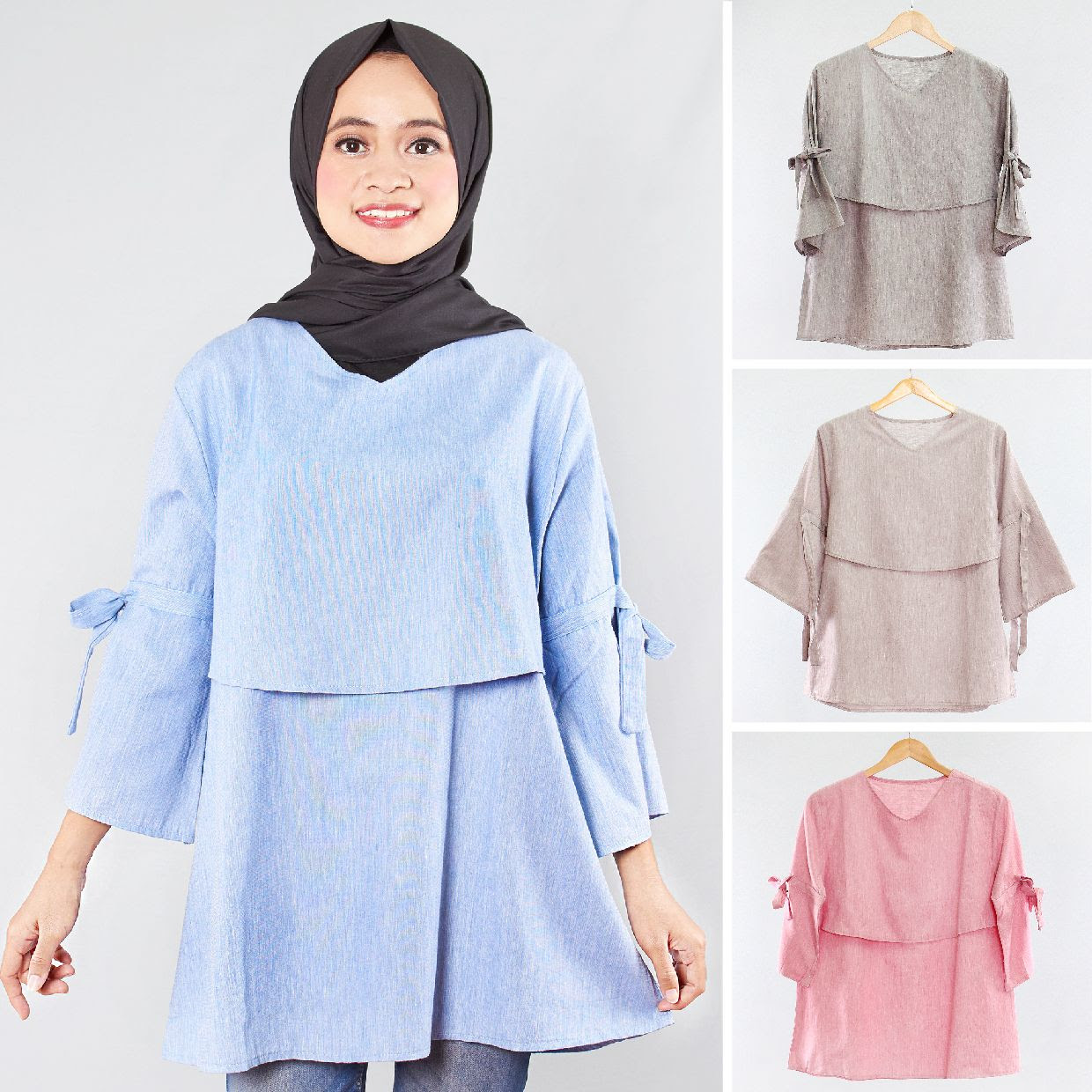 35 Model Baju Tunik Wanita Modern BATIK BROKAT 35 Model Baju Tunik Wanita Modern BATIK BROKAT