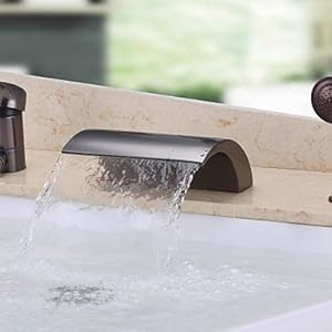 Antique Design Waterfall Wall-mounted Oil-rubbed Bronze Bathroom 