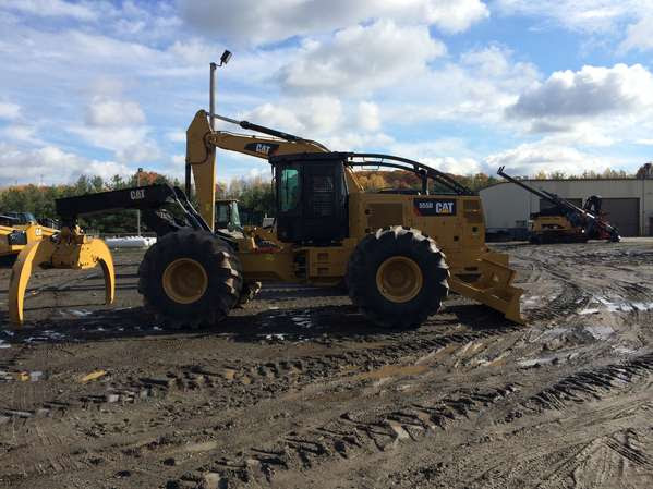 Cat 555 In Forestry And Logging