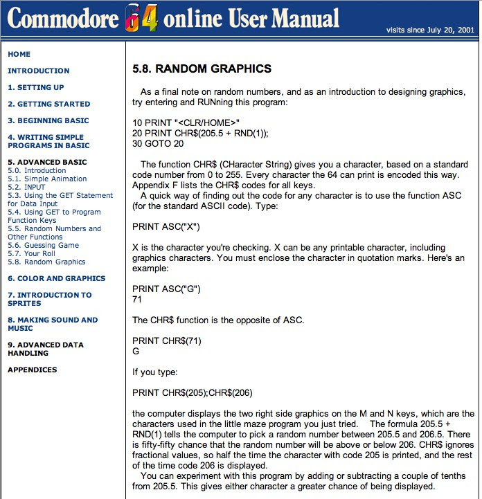 Commodore 64 Online User Manual