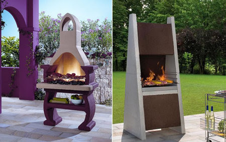 Garden fireplaces by Palazzetti