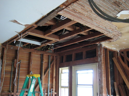 ripping out ceiling