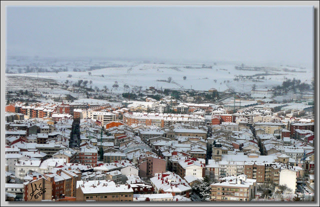 VISTA DE BRIVIESCA CON NIEVE 2