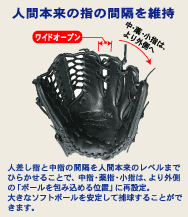 ソフトボール人のためのソフトボールグローブ