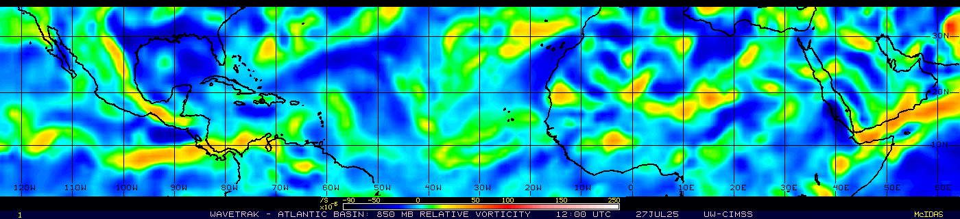 GLOBAL North Atlantic 850mb Vorticity
