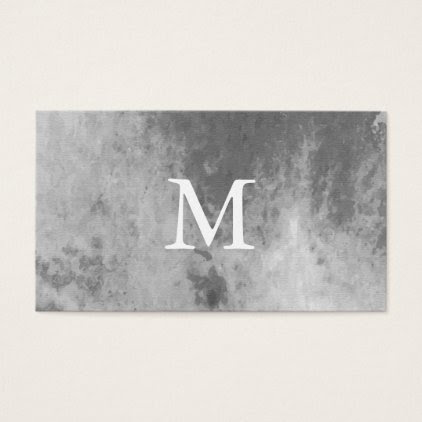 Chic Watercolor with Monogram Business Card