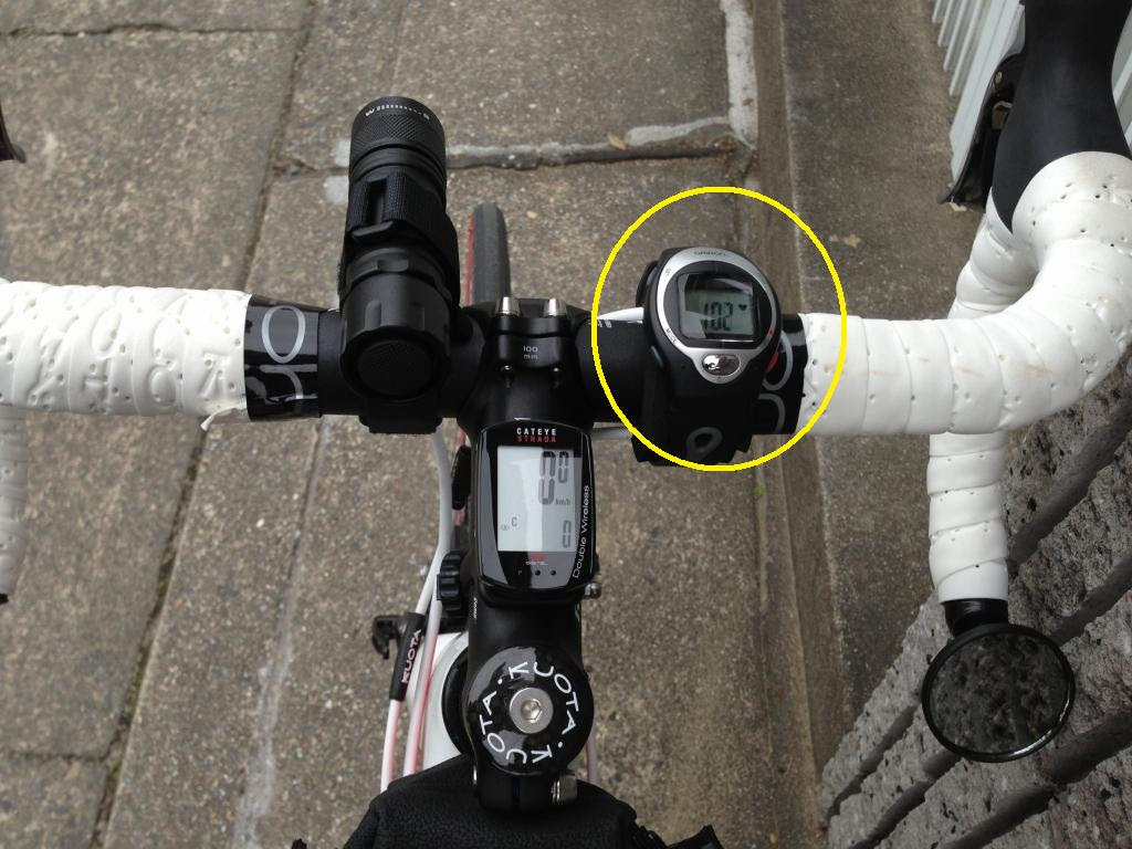 心拍計とウインドブレークジャケット 自転車