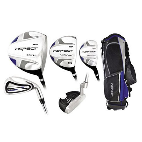 Aspect XR Combo Full Set : Right, (10 Clubs + Stand Bag) Graphite-Steel (Regular)