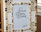 Wooden Beaded Mosaic Frame