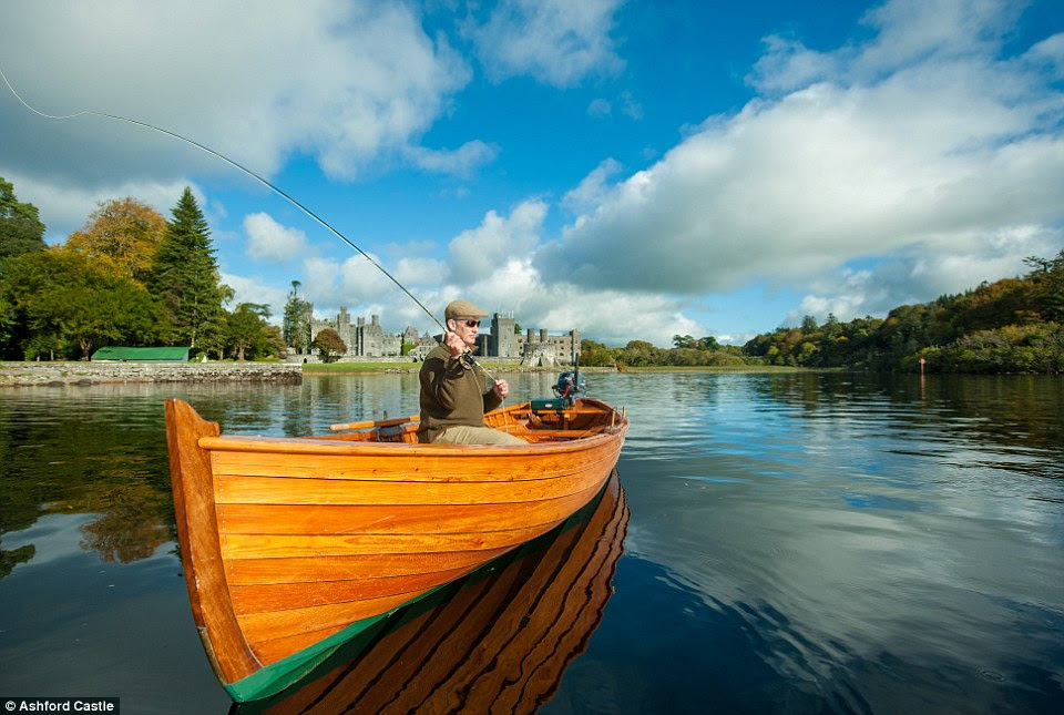 What a catch! Once there guests can take their pick of activities including fishing,  water-skiing, archery, clay pigeon shooting or horse riding